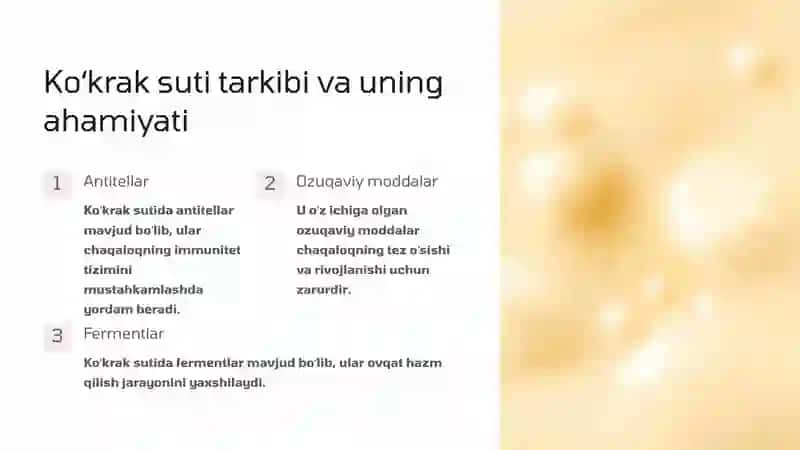 Chaqaloqning asosiy fiziologik xususiyatlari 2