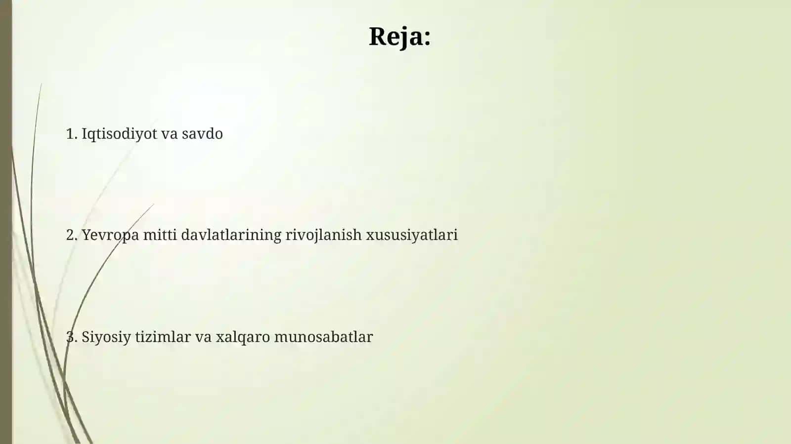 Evropa mitti davlatlarining rivojlanish xususiyatlari 2