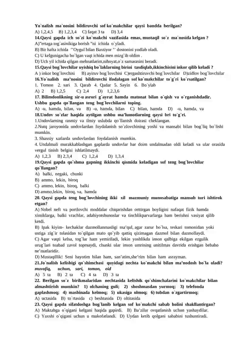 Yordamchi so`z turkumlari 2