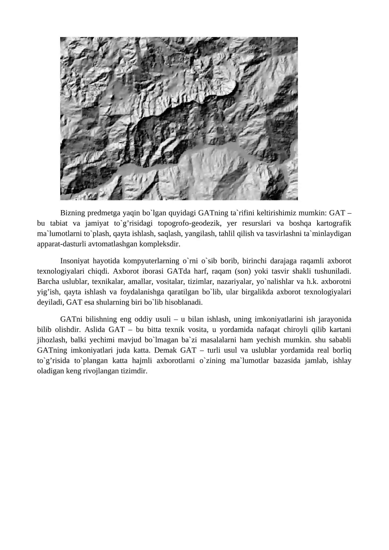 Fazoviy axborotlarni qayta ishlashda geoaxborot texnologiyalari 2