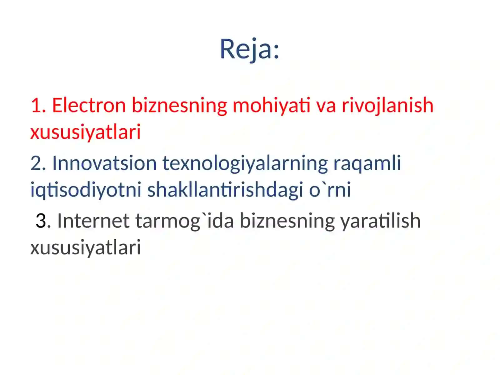 Raqamli iqtisodiyot: elektron biznesni boshqarish asoslari 2