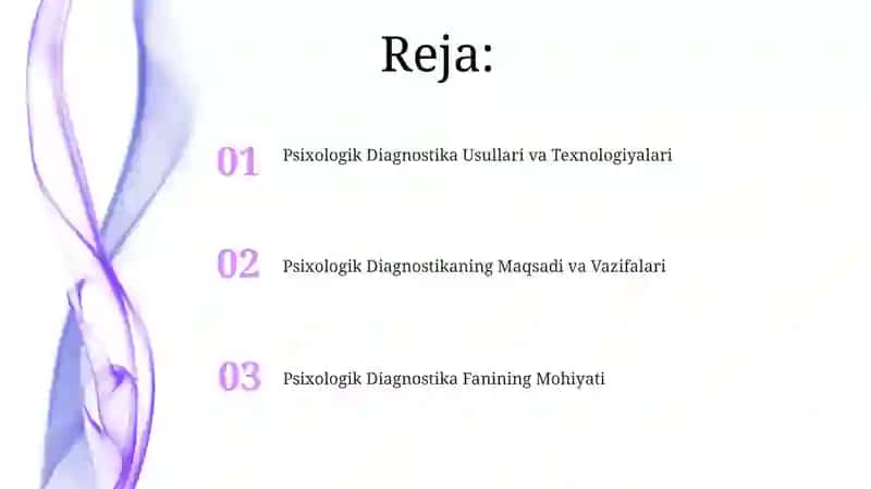 Psixodiagnostika predmeti, maqsadi va vazifalari 2