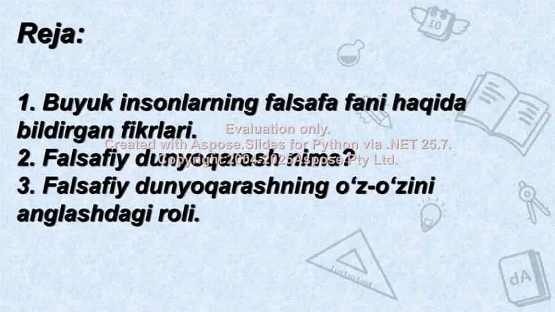 Falsafiy dunyoqarash 2