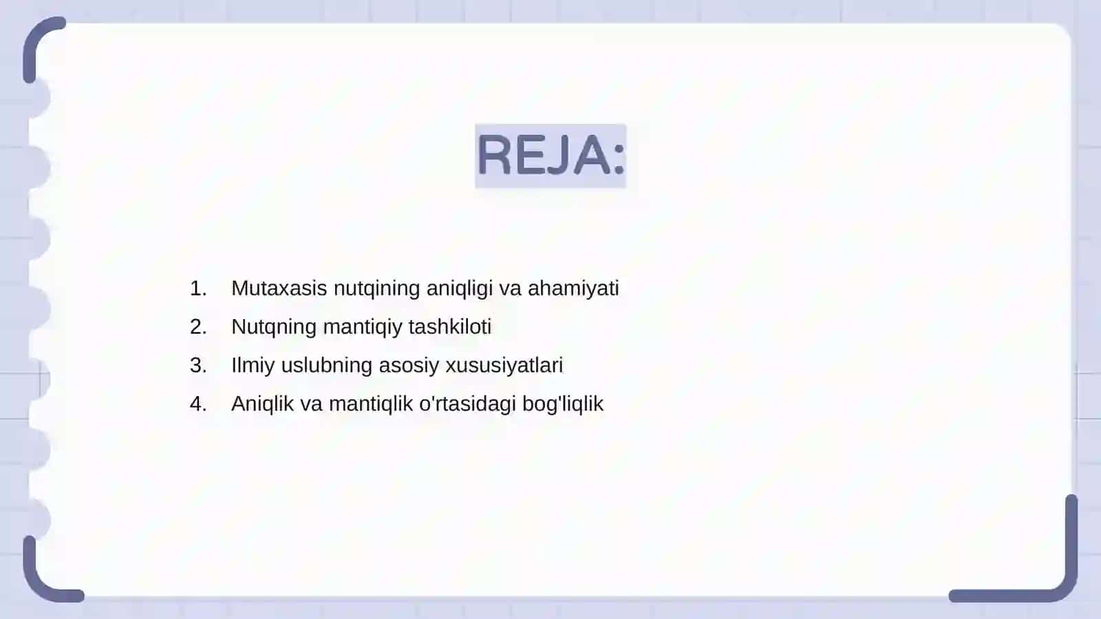 Mutaxasis nutqining aniqligi va mantiqligi 2