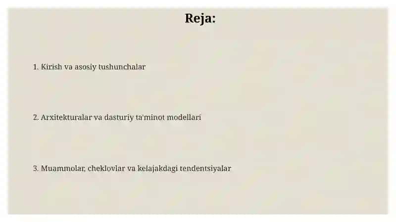 O'rnatilgan tizimlarda parallel va taqsimlangan ishlash 2