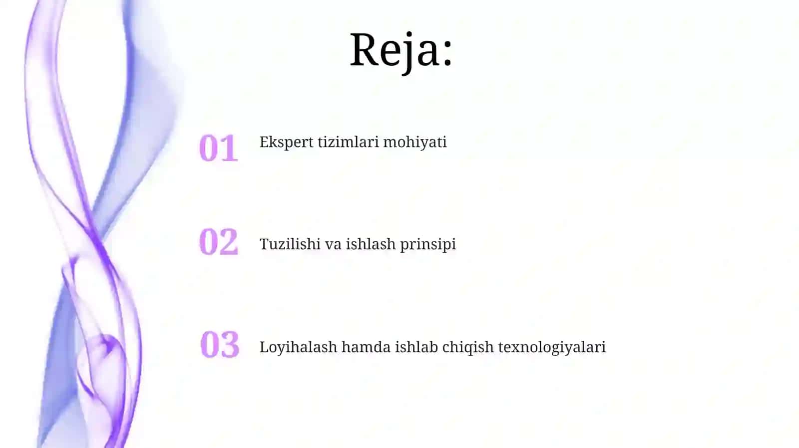 Ekspert tizimlari 2