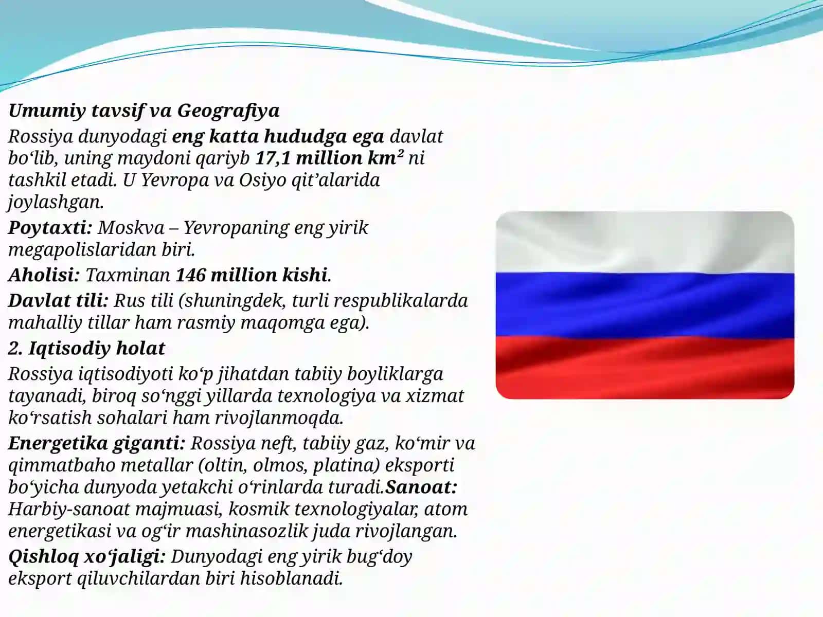 Tabiiy boyliklar:Nega ba'zi davlatlar rivojlanib,boshqalari esa qashshoqlashib ketmoqda.Rassiya va Nigeriya misolida 2