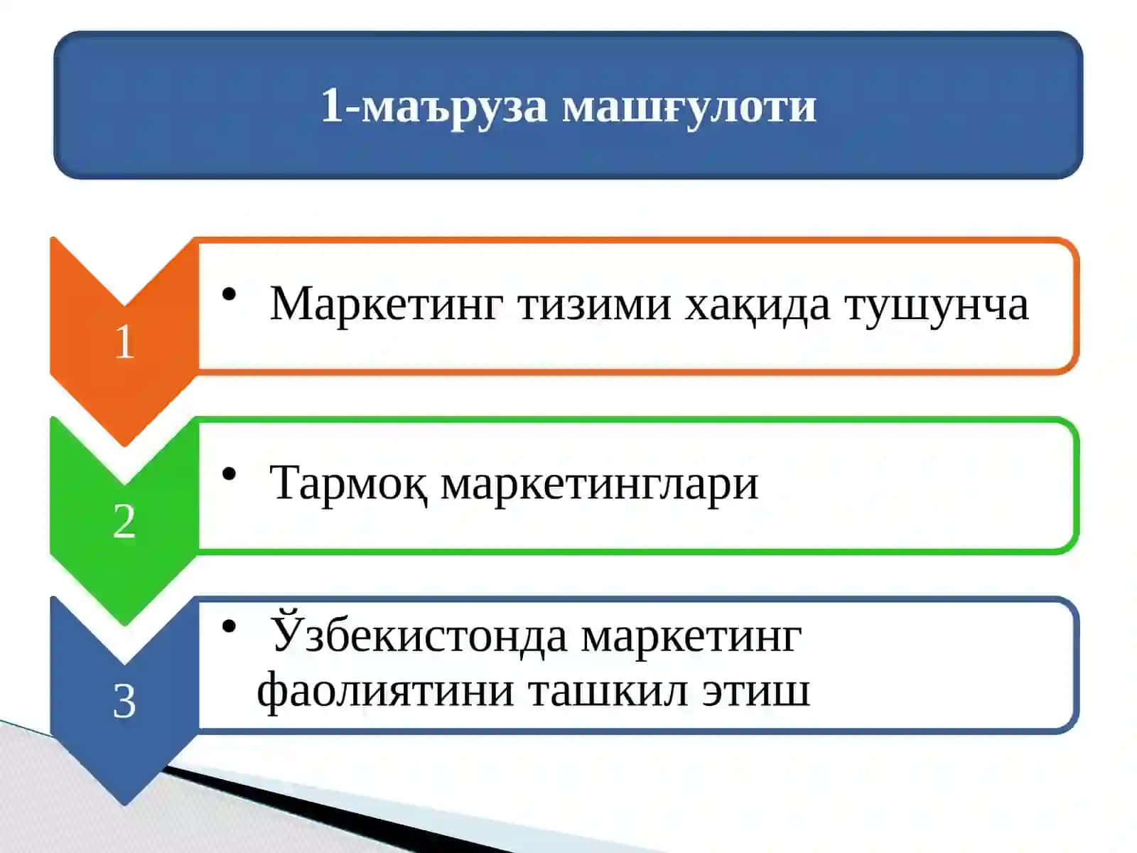 Маркетингтизими элементлари 2