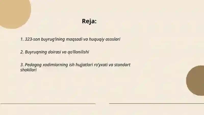 Maktabgacha taʼlim tashkiloti pedagog xodimlarining ish hujjatlari 2