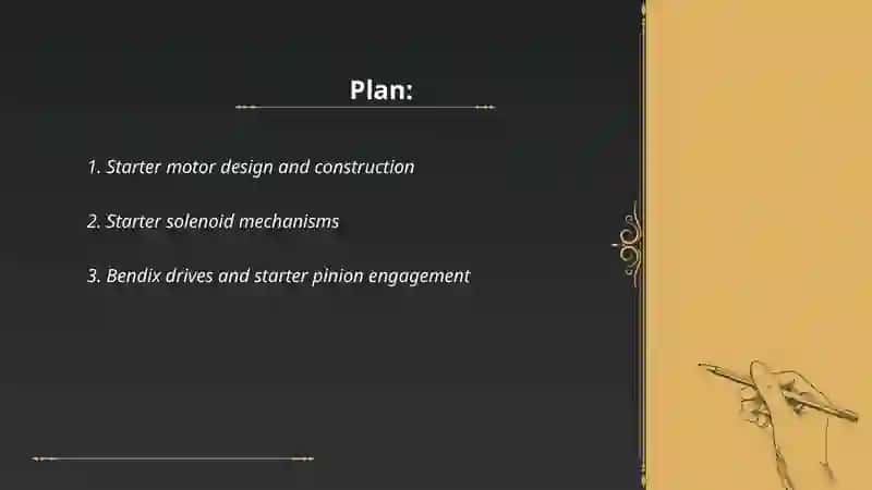 Starter motor design and construction 2