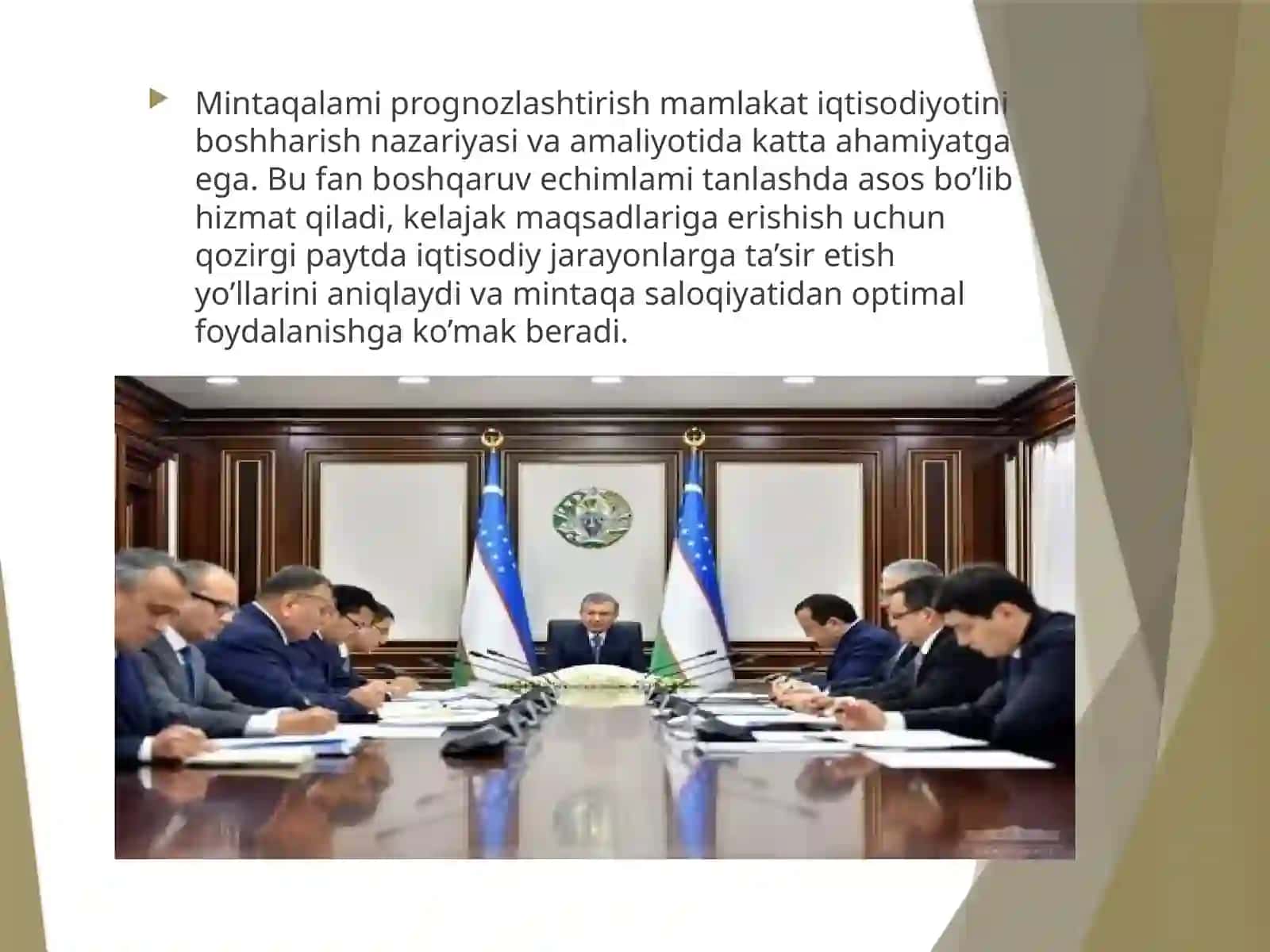 Ozbekistondagi Iqtisodiyotda prognozlashtirishning mohiyati va o’rni 2
