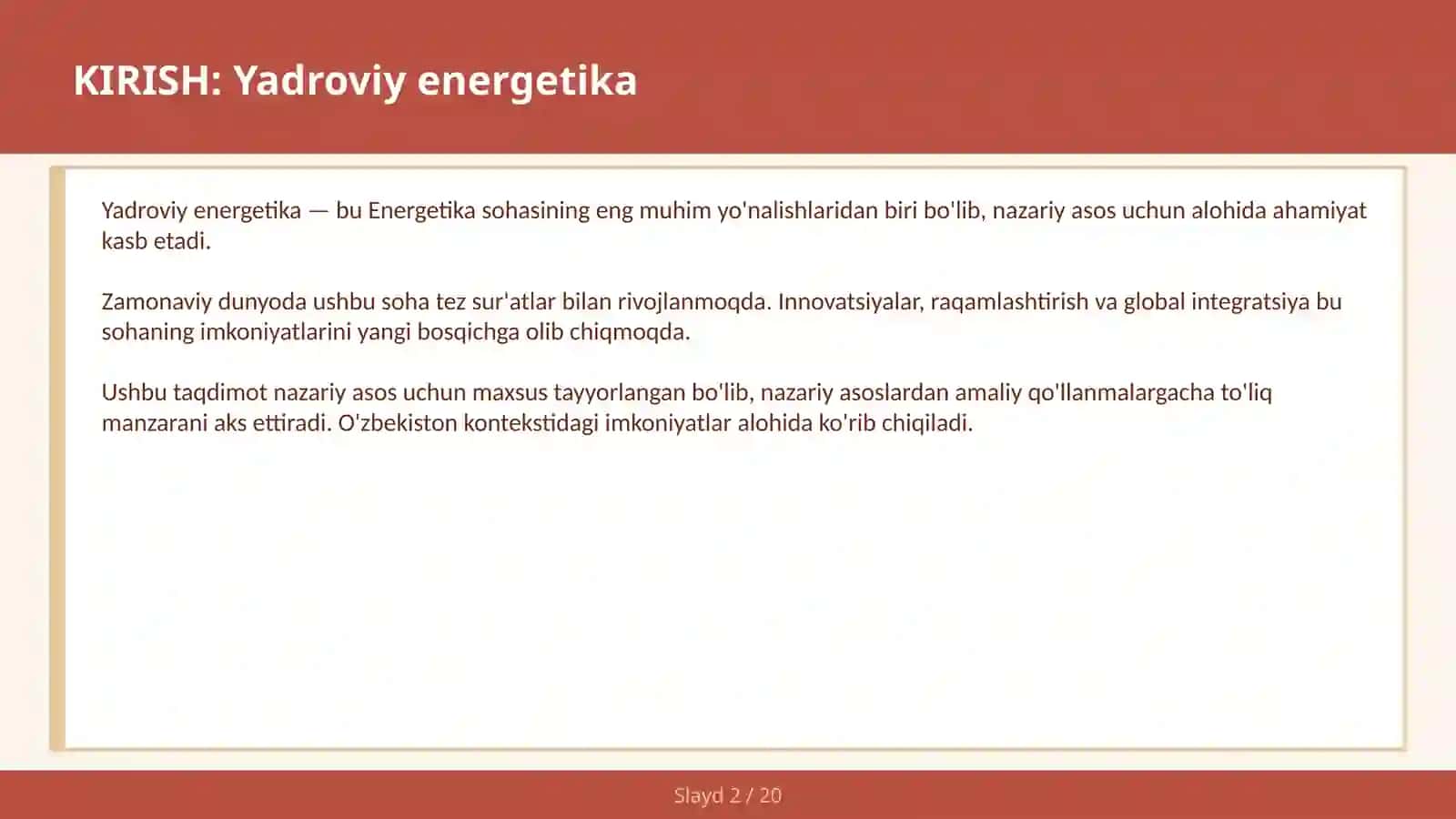 Yadroviy energetika 2