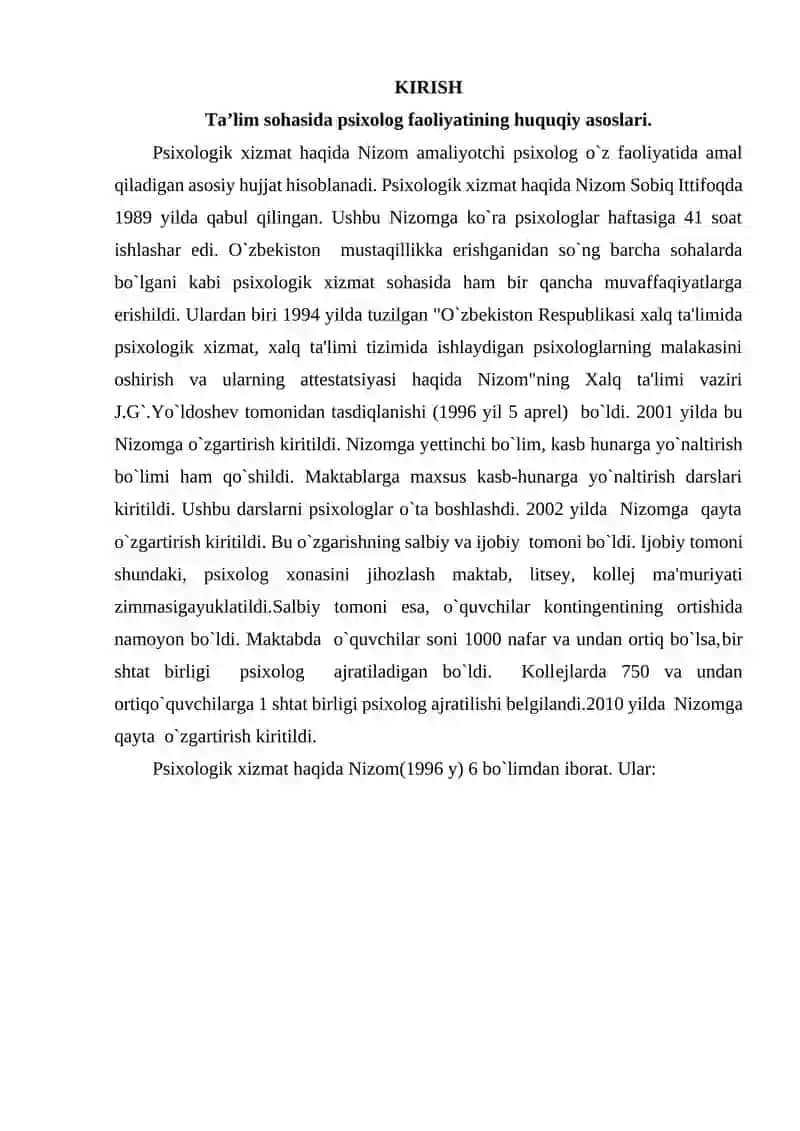 MAKTABGACHA TA'LIM TASHKILOTI RSIXOLOGINING AXLOQIY TOAMOYILLARI 2