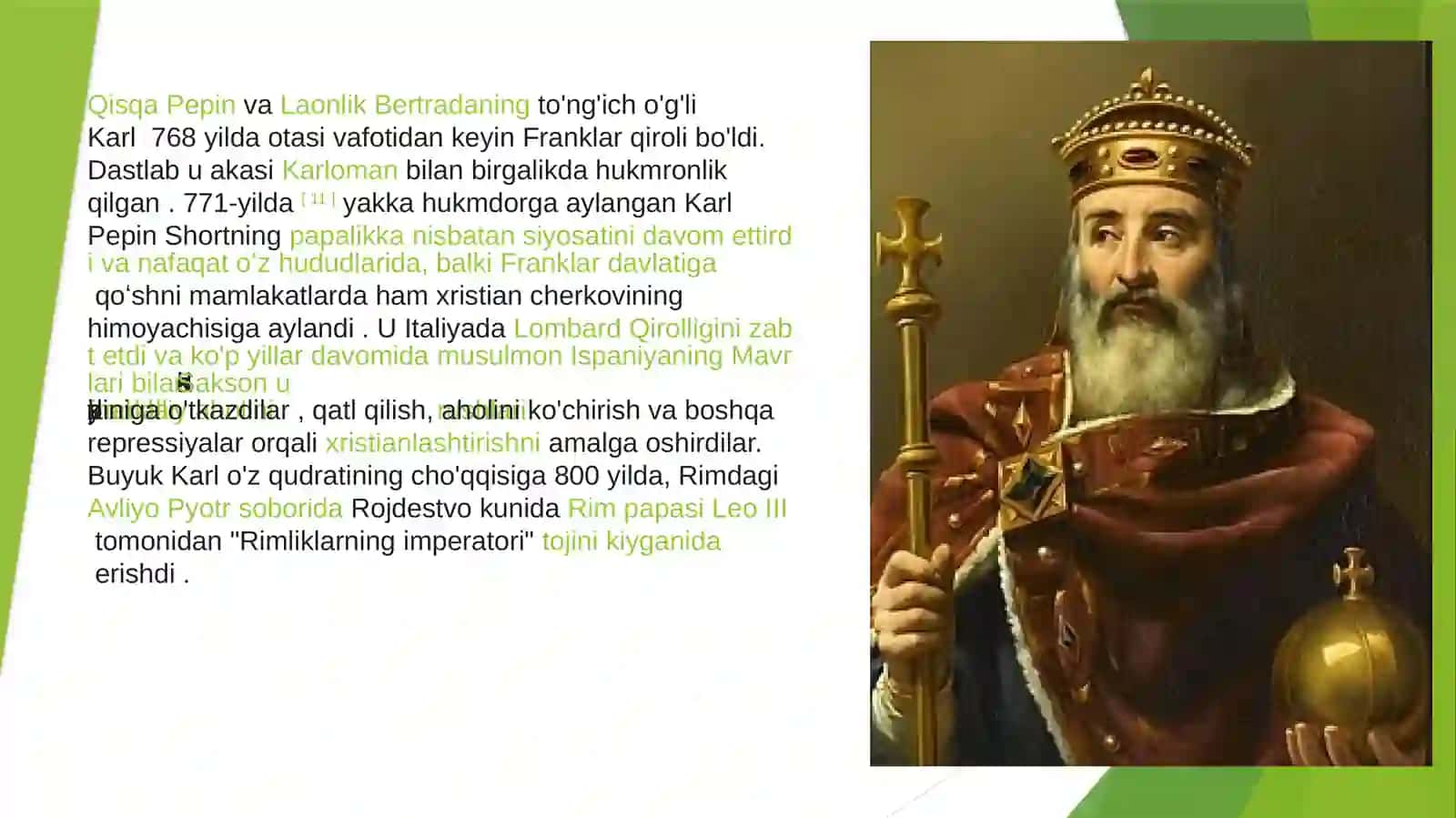 BUYUK KARL IMPERIYASINING TASHKIL TOPISHI 2