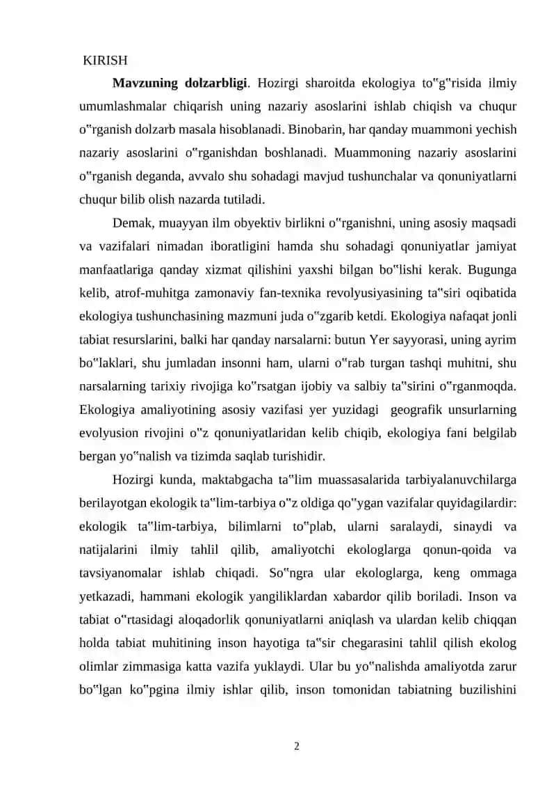MAKTABGACHA YOSHDAGI BOLALARDA EKOLOGIK TARBIYANI SHAKLLANTIRISHDA XALQ PEDAGOGIKASINING O'RNI 2