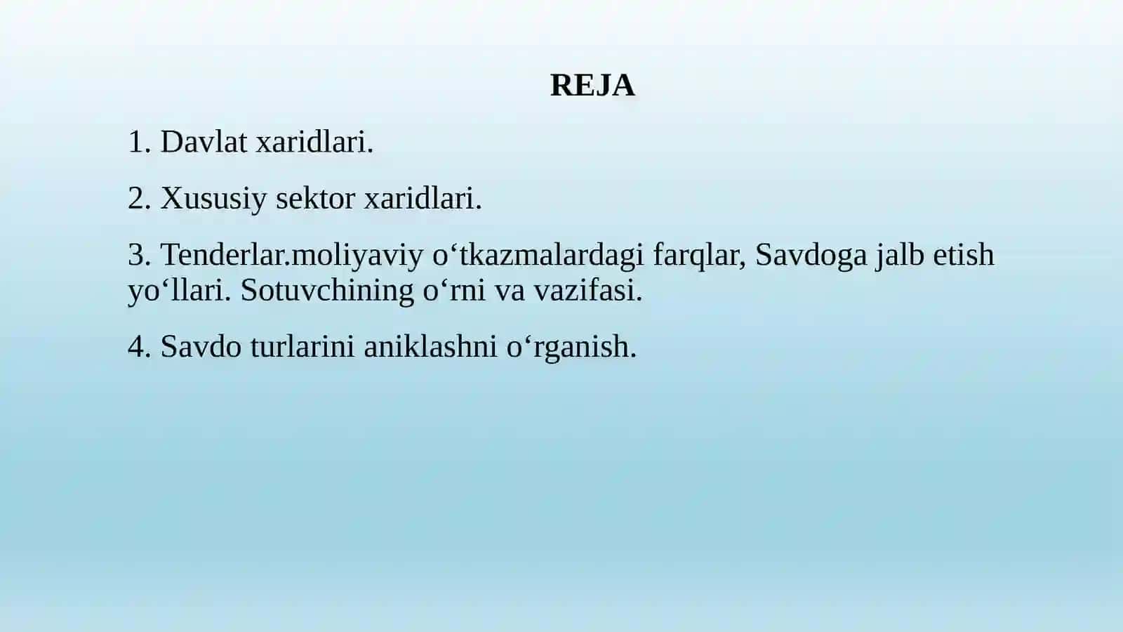 SAVDO TURLARI 2