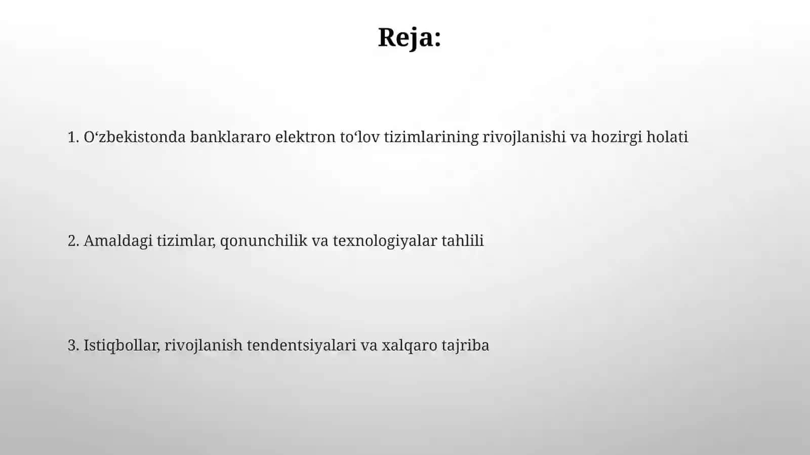 O'zbekiston Respublikasidagi banklararo elektronto'lovtizimlar 2
