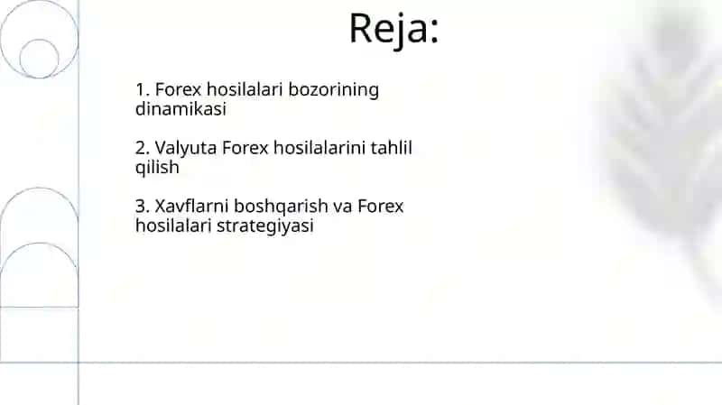 Xorijiy valyuta derivativlari tahlili 2