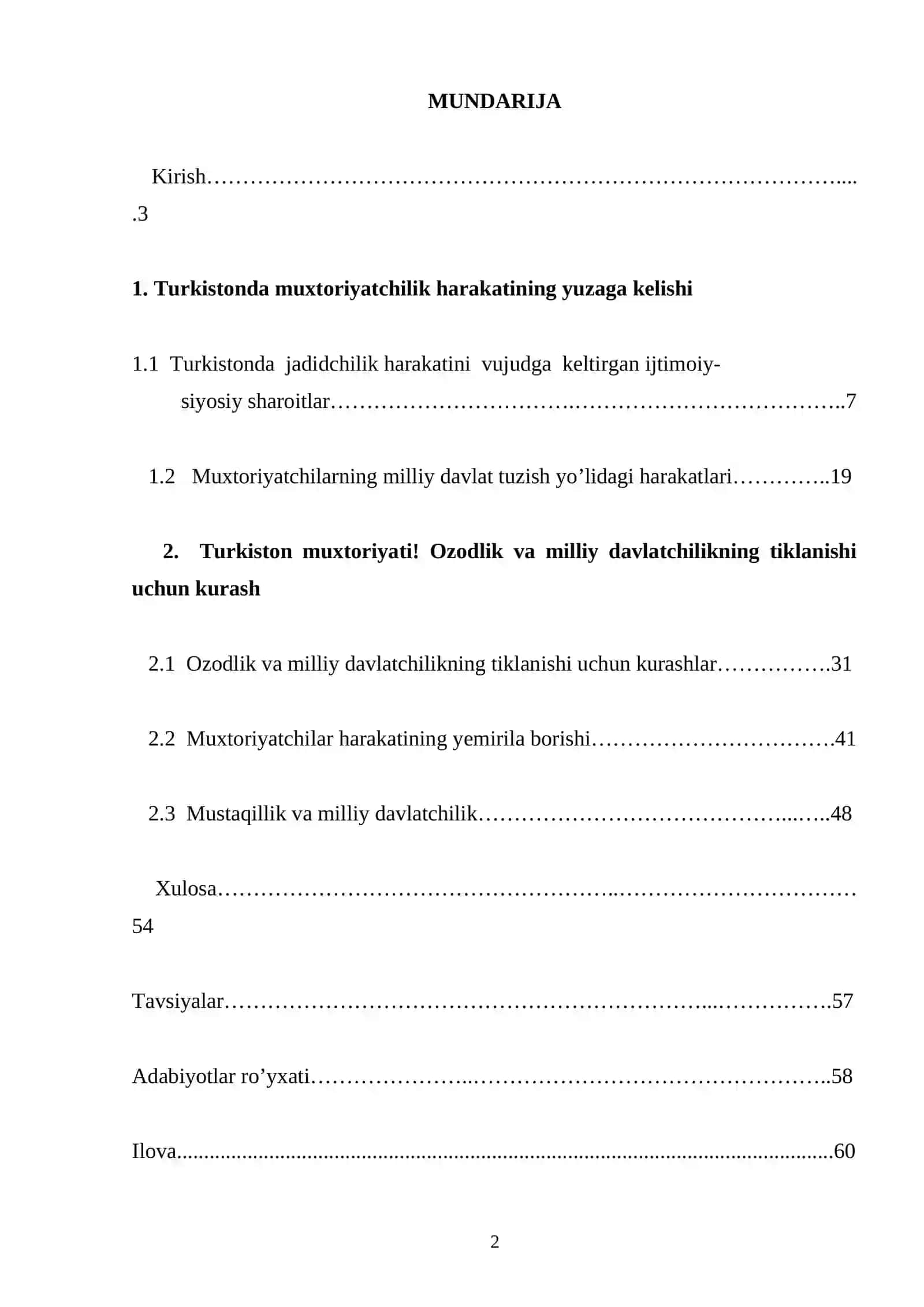 Milliy davlatchilik tarixida Turkiston muxtoriyatining o’rni 2
