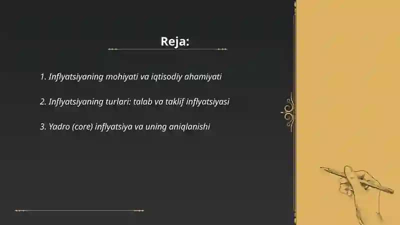 Inflyatsiyaning mohiyati va hisoblash usullari 2