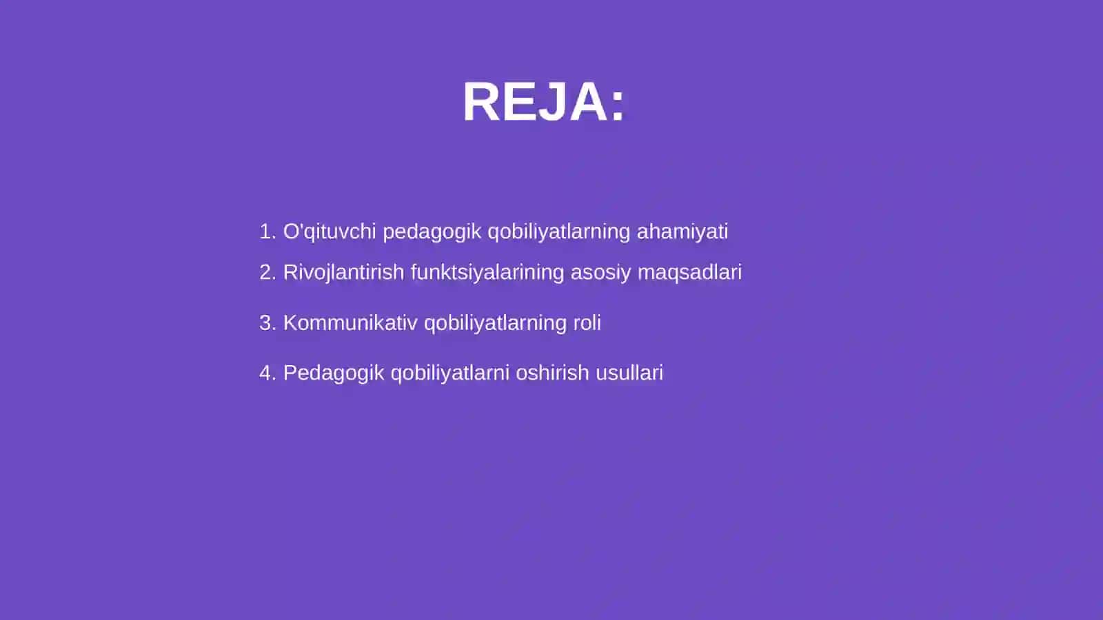 O'qituvchi pedagogik qobiliyatlarini rivojlantirish funktsiyalari 2