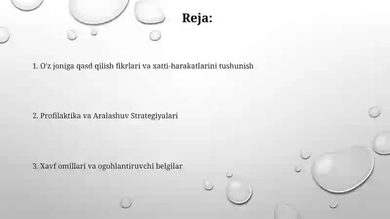 Suitsidal xulq atvor 2