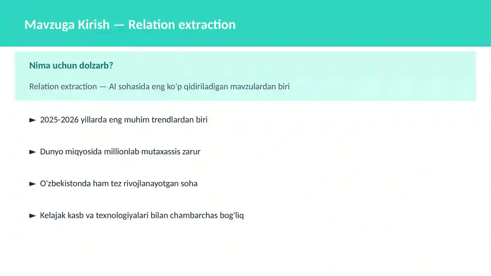 AI | NLP TABIIY TIL QAYTA ISHLASH 2
