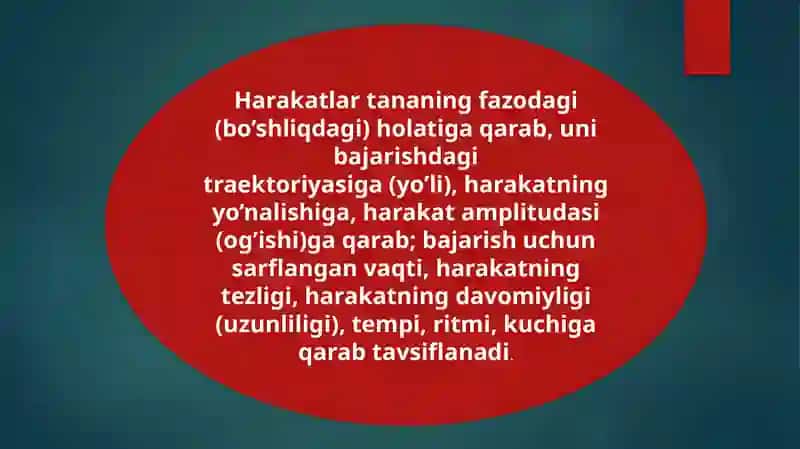 Harakatlarga o'rgatish bosqichlari 2