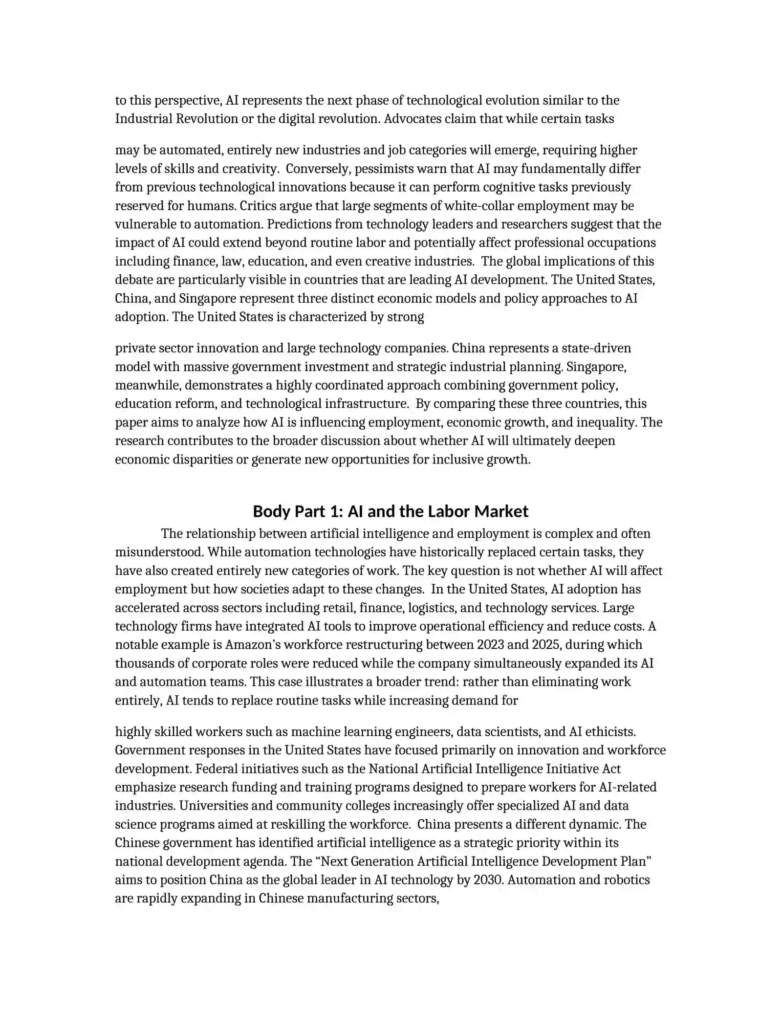 Artificial Intelligence at the Crossroads Between Labor Market Challenges and Transformative Economic Opportunities 2