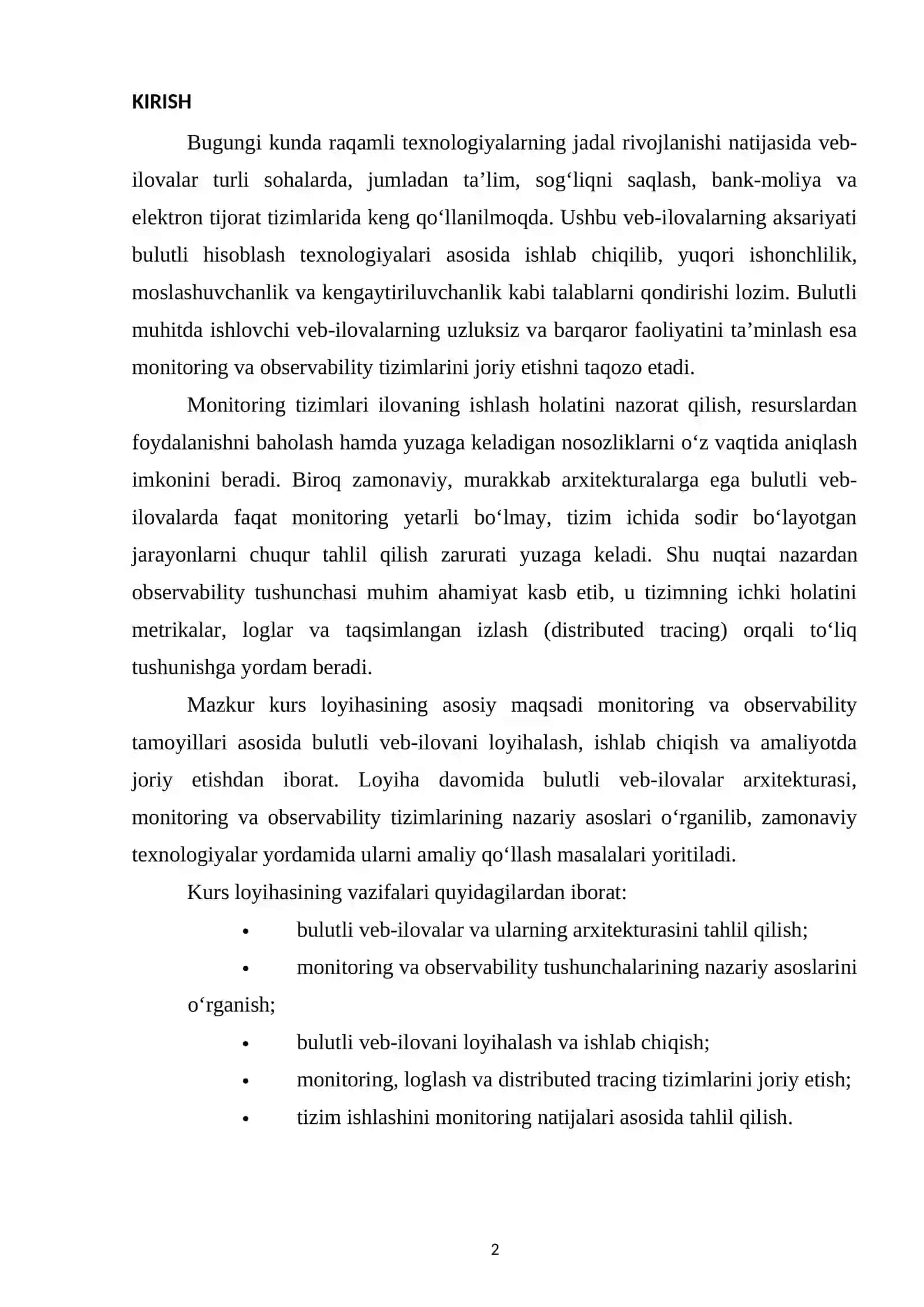 BULUTLI VEB-ILOVALAR VA ULARNING ARXITEKTURASI 2