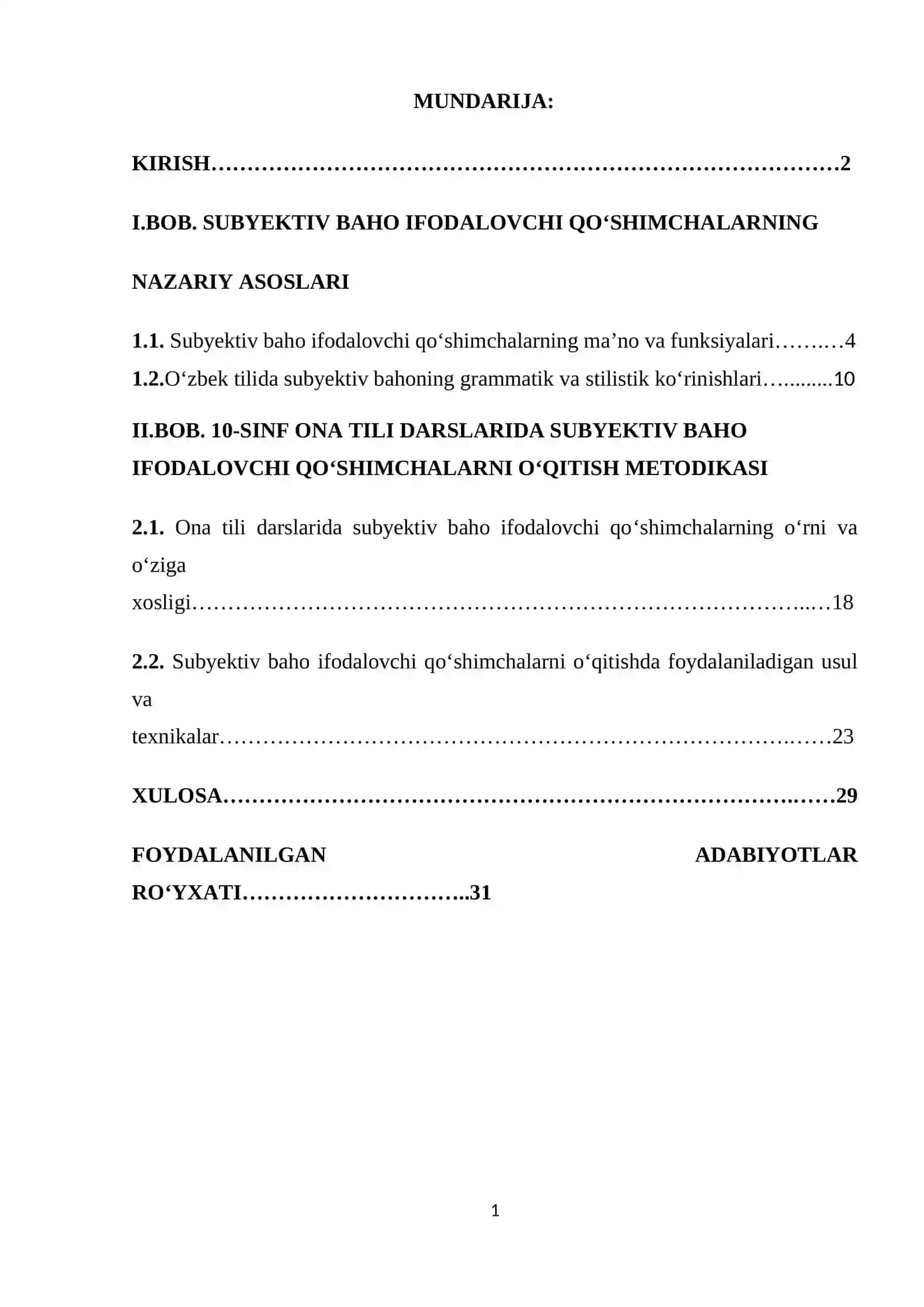 O‘QUVCHILARNING SUBYEKTIV BAHO IFODALOVCHI QO‘SHIMCHALAR USLUBIYATI USTIDA ISHLASH MALAKALARINI RIVOJLANTIRISH 2