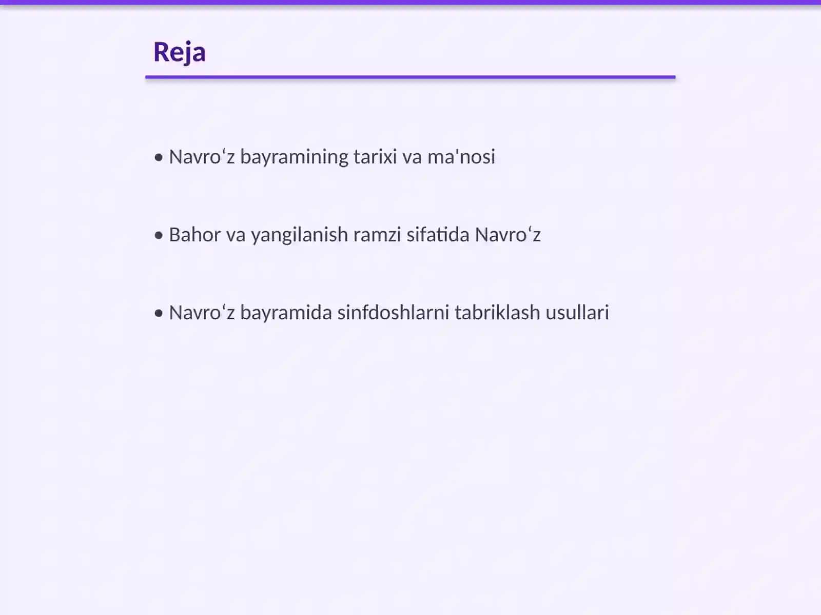 Navroʻz bayrami munosabati bilan sinfdoshlarni tabriklash 2