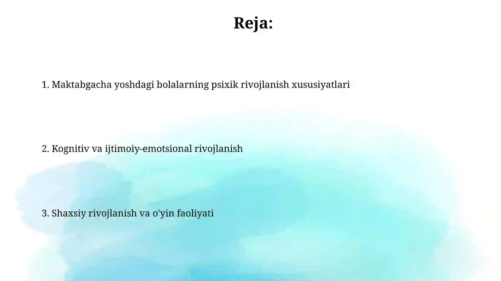 Maktabgacha talim yonalishidagi bolalarning paixologik xususiyatlari 2