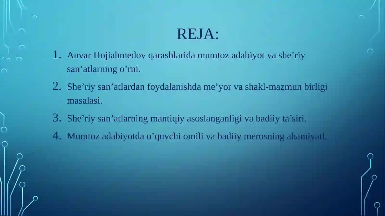 Anvar hojiahmedovning mumtoz adabiyotga qarashlari 2