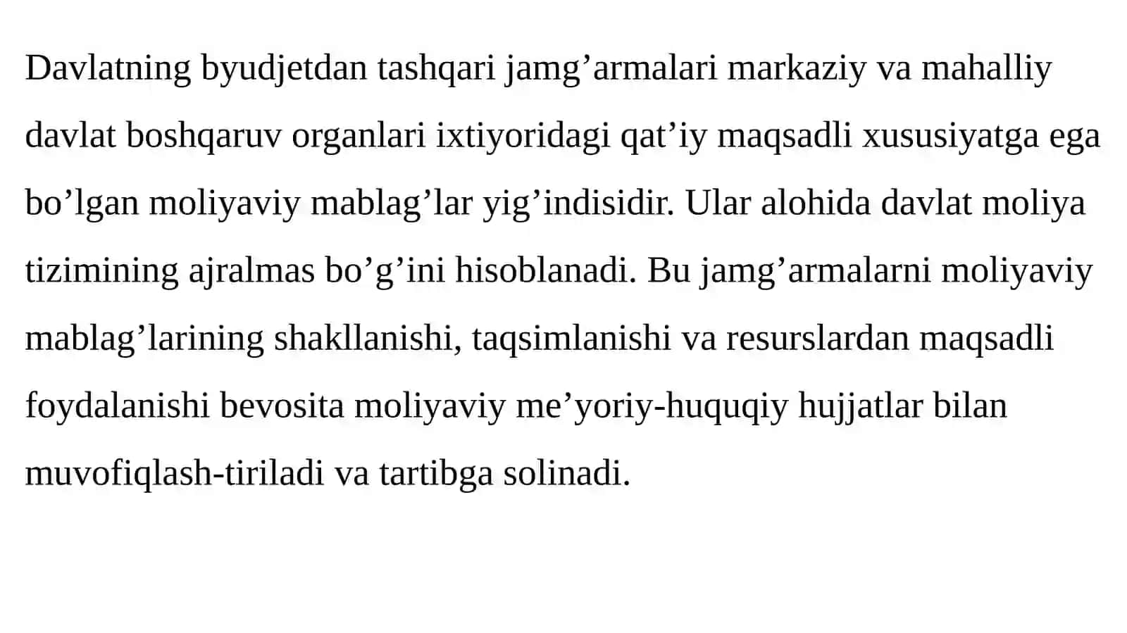 Davlat Maqsadli Jamg'armalari 2