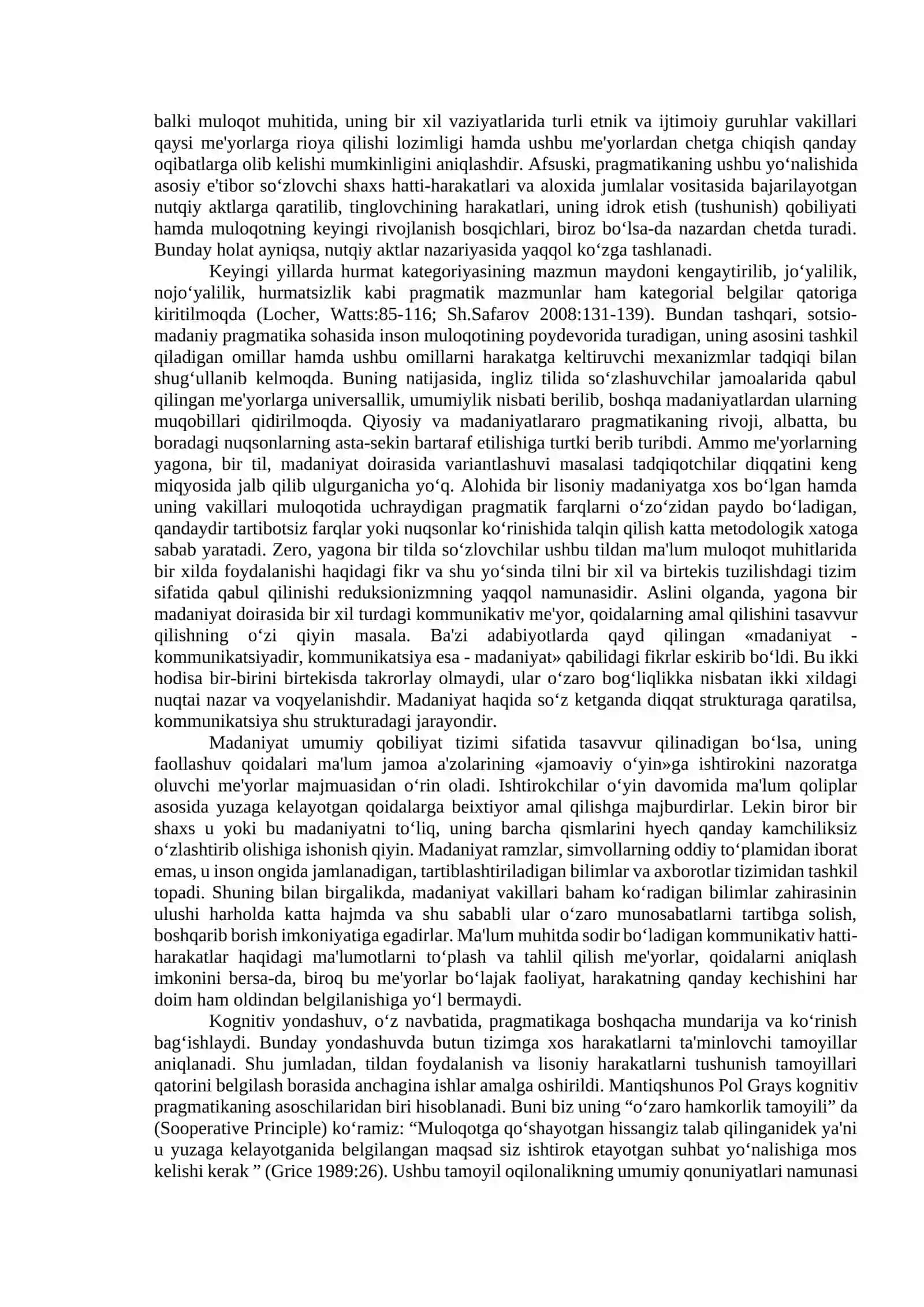Pragmalingvistikaning yo’nalishlari 2