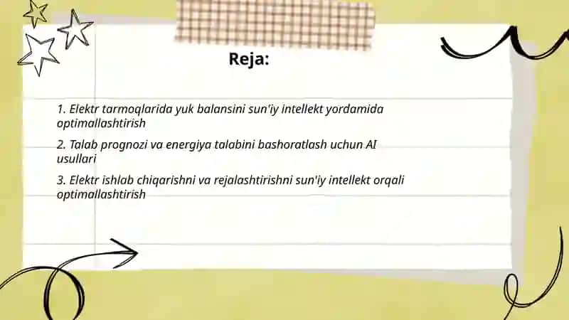 Sun'iy intellekt yordamida energetika tizimilarini optimallashtirish 2