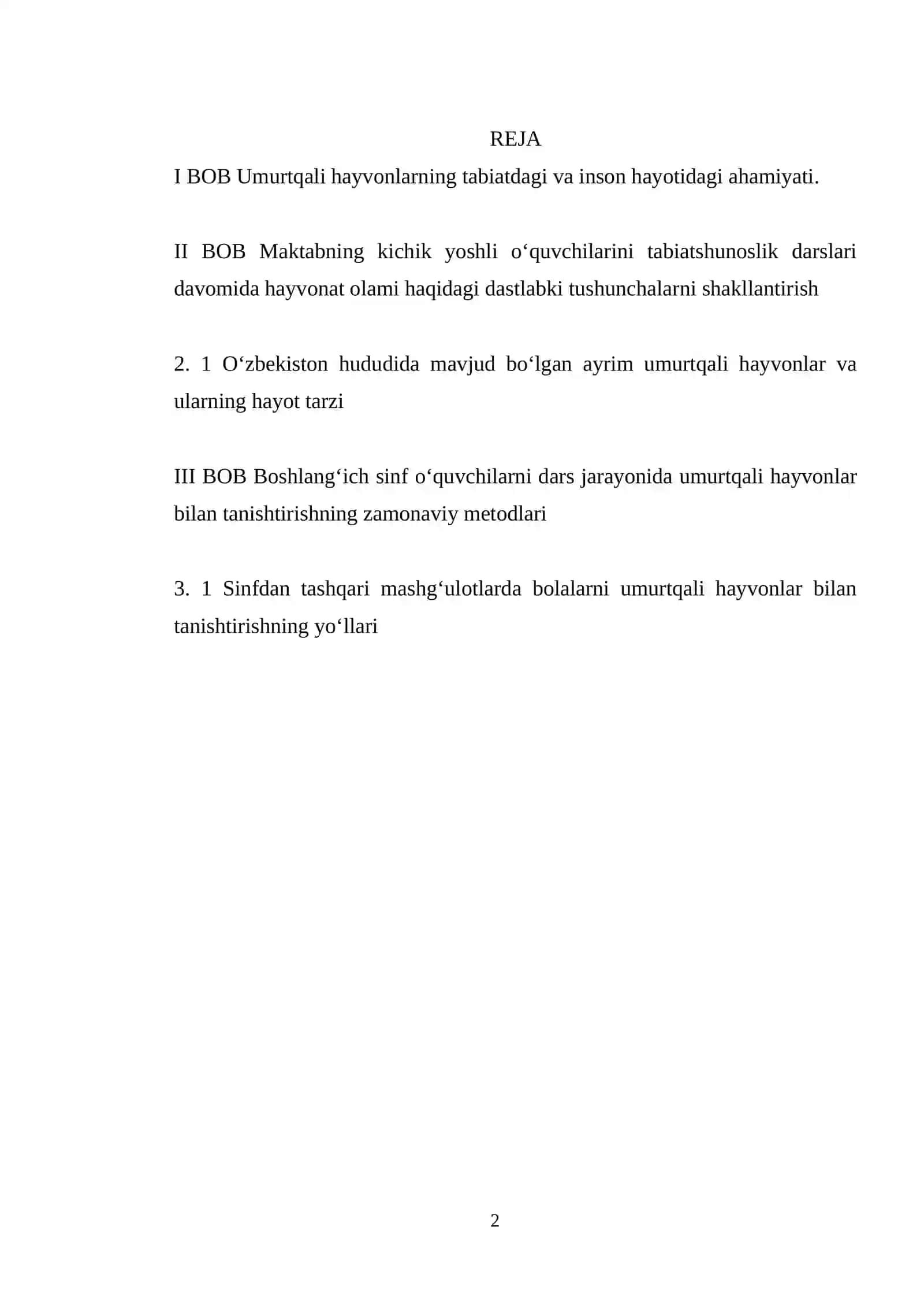 Boshlang‘ich sinf o‘quvchilarini umurtqali hayvonlar bilan tanishtirishning metodlari 2