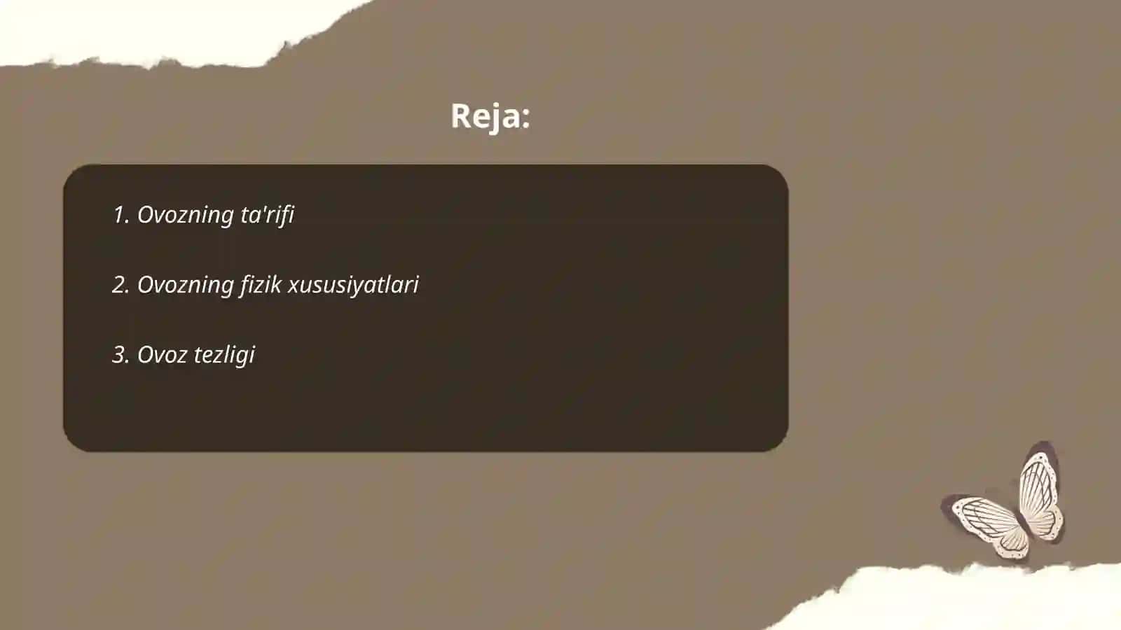 Ovoz va uning turlari 2