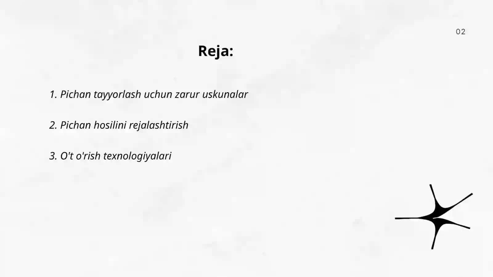 Pichan tayyorlash texnologiyasi 2
