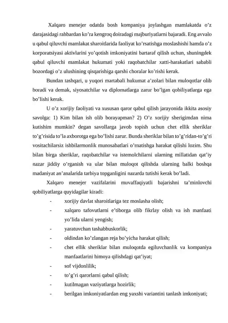 XALQARO BIZNESDA MADANIY VA ETIK FARQLAR 2
