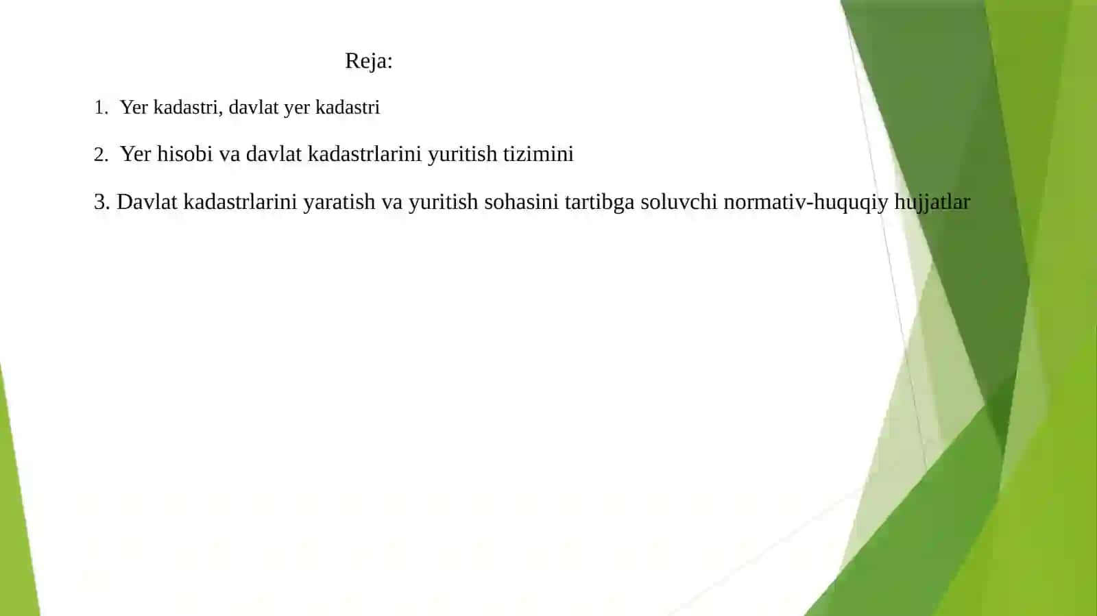 Davlat yer kadastr tushunchasi va yuritish tartibi 2
