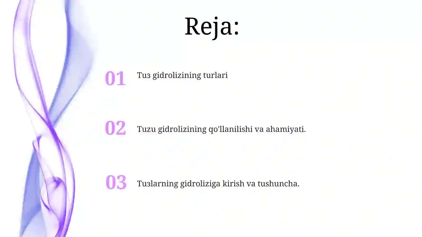 Tuzlidagi Gidrolizining Mexanizmi 2