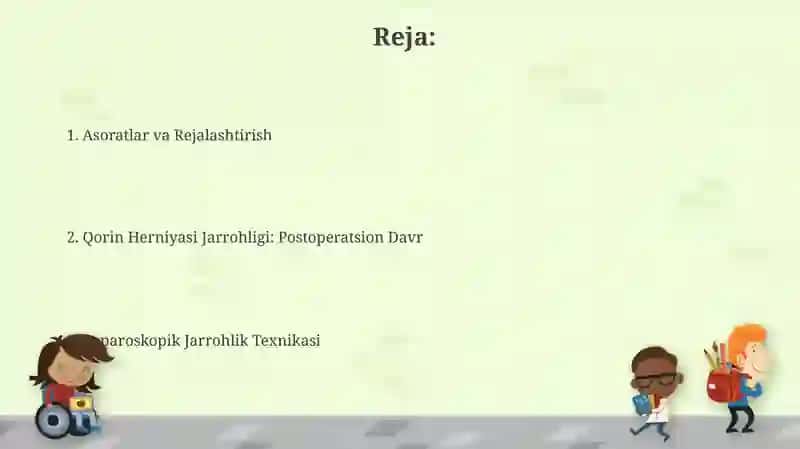 Operatsiyadan keyingi qorin churralarii operativ xirurgiyasi 2