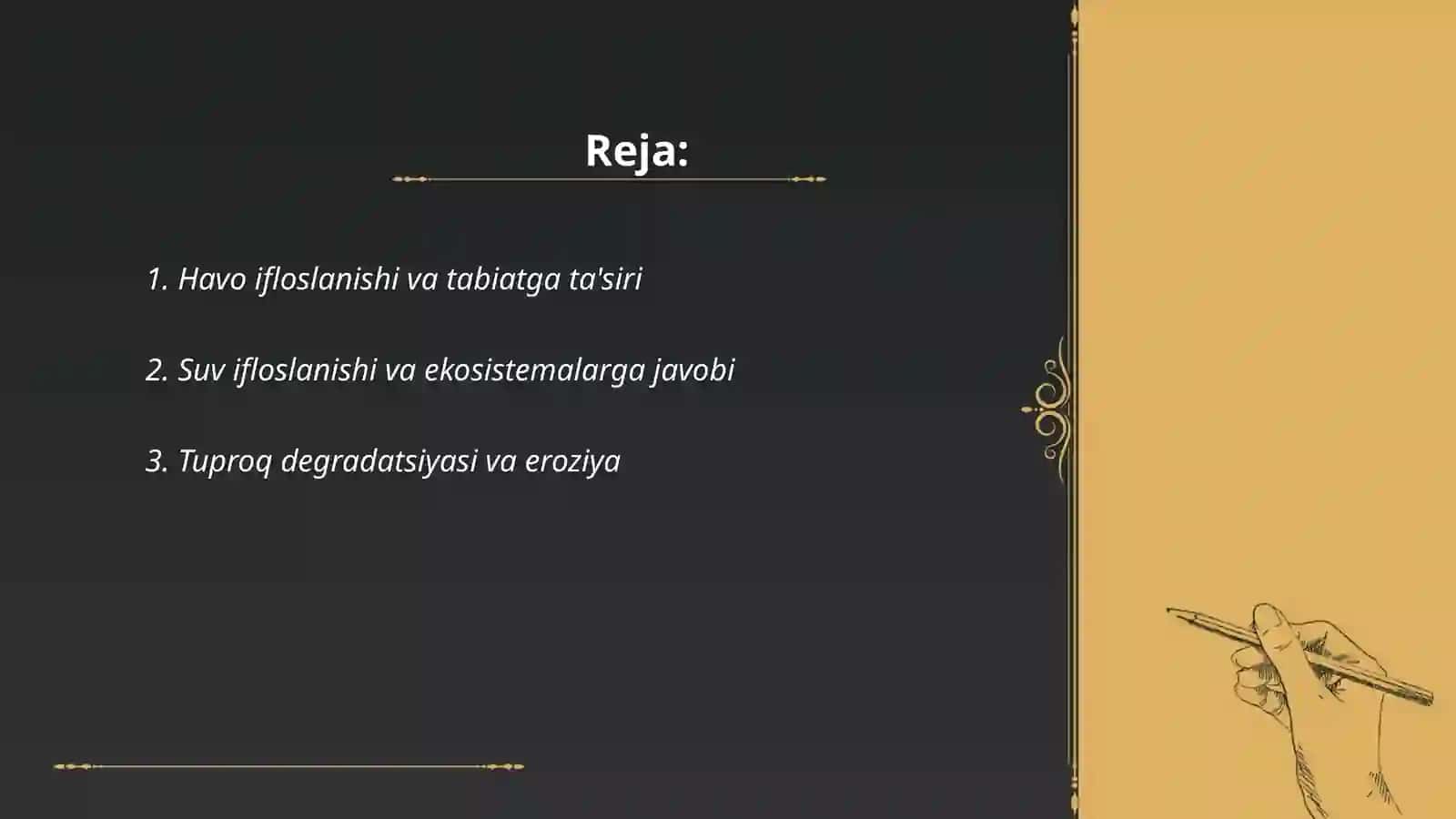 Inson faoliyatining tabiatga ta'siri va uning javobi 2