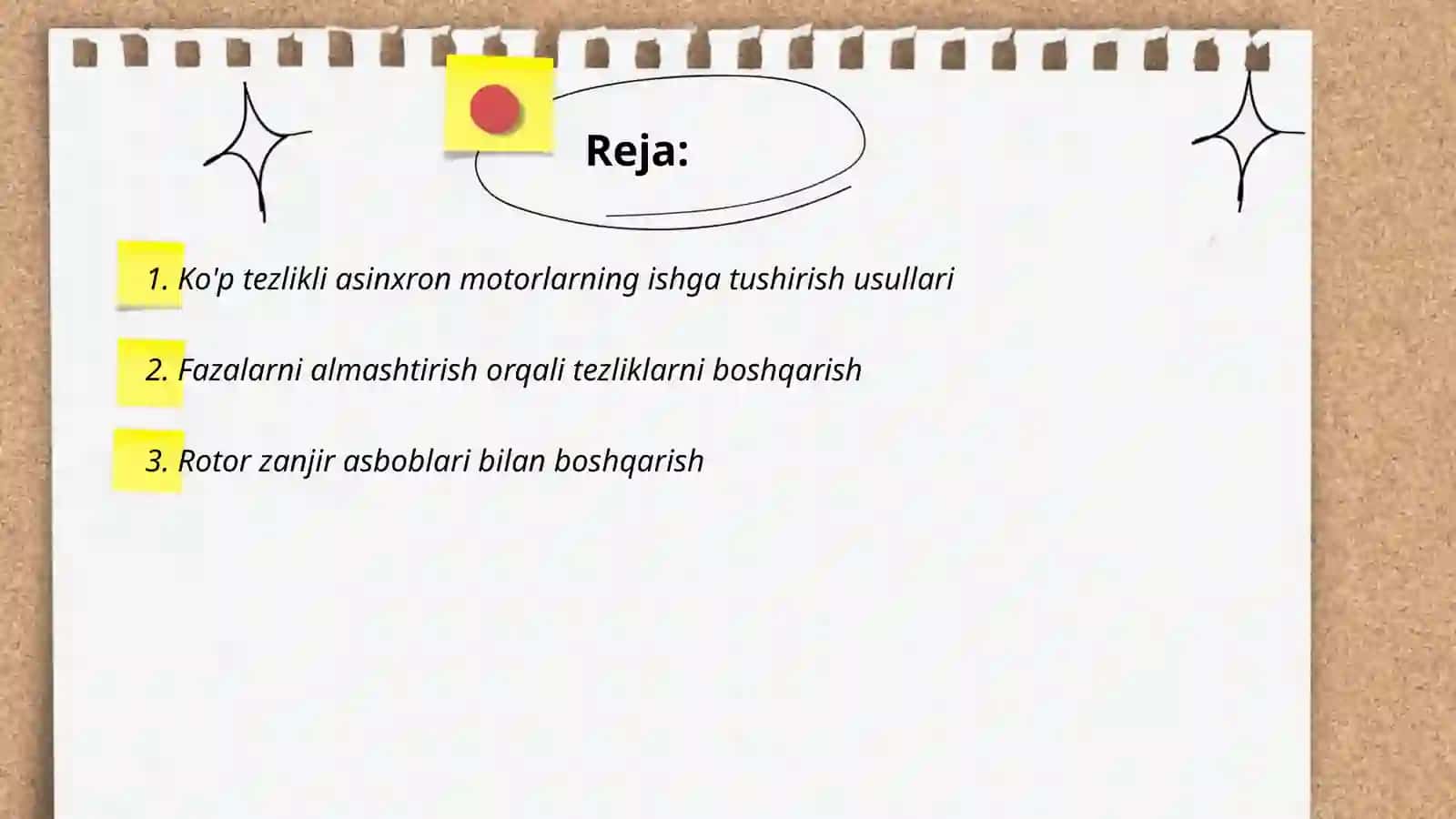 Ko'p tezlikli asinxron motorlarning ishga tushirish usullari 2