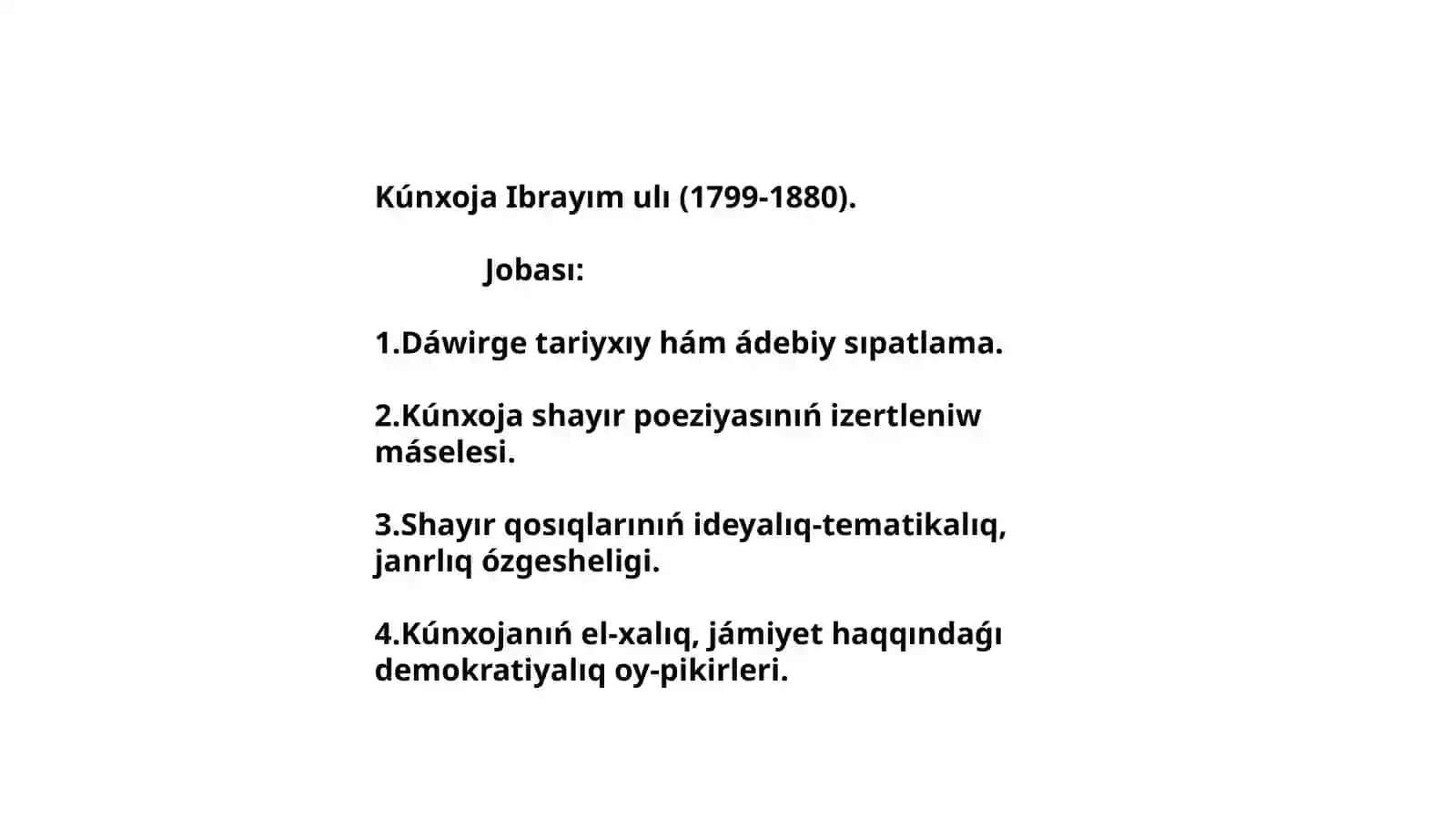 Berdaq atındaģı QMU Tariyx fakulteti Tariyx baģdarı 3-A kurs studenti Saparniyazov Ajiniyazdıń Qaraqalpaq ádebiyatı 2