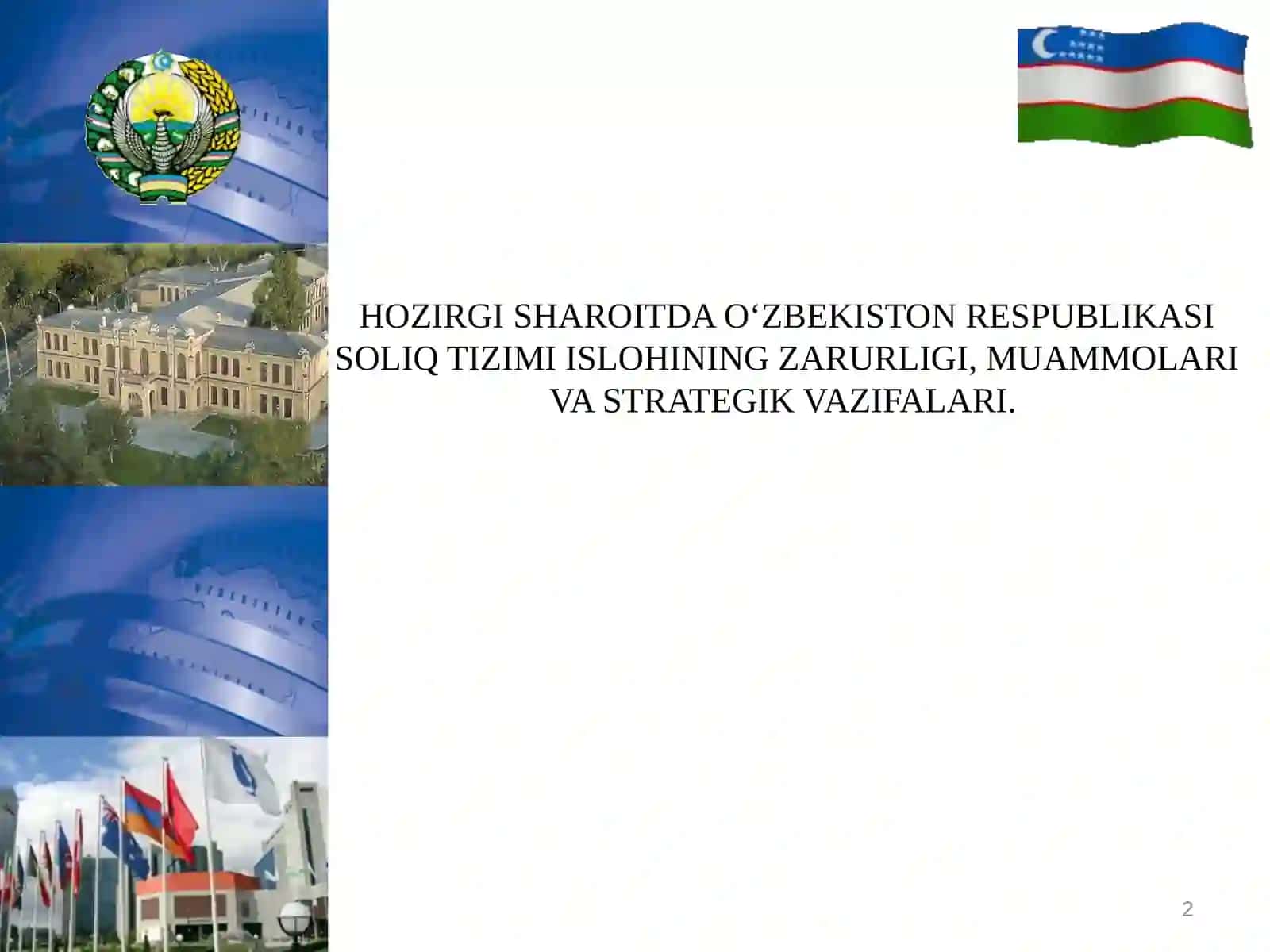 SOLIQ TIZIMINING DOLZARBLIGI FANIDAN TAYYORLAGAN MUSTAQIL ISHI 2