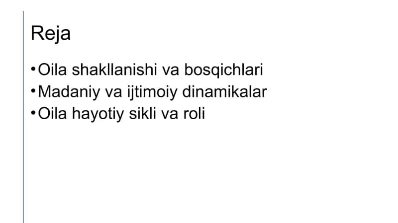Oilani Hayotiy Siklini Davrlashtirish 2