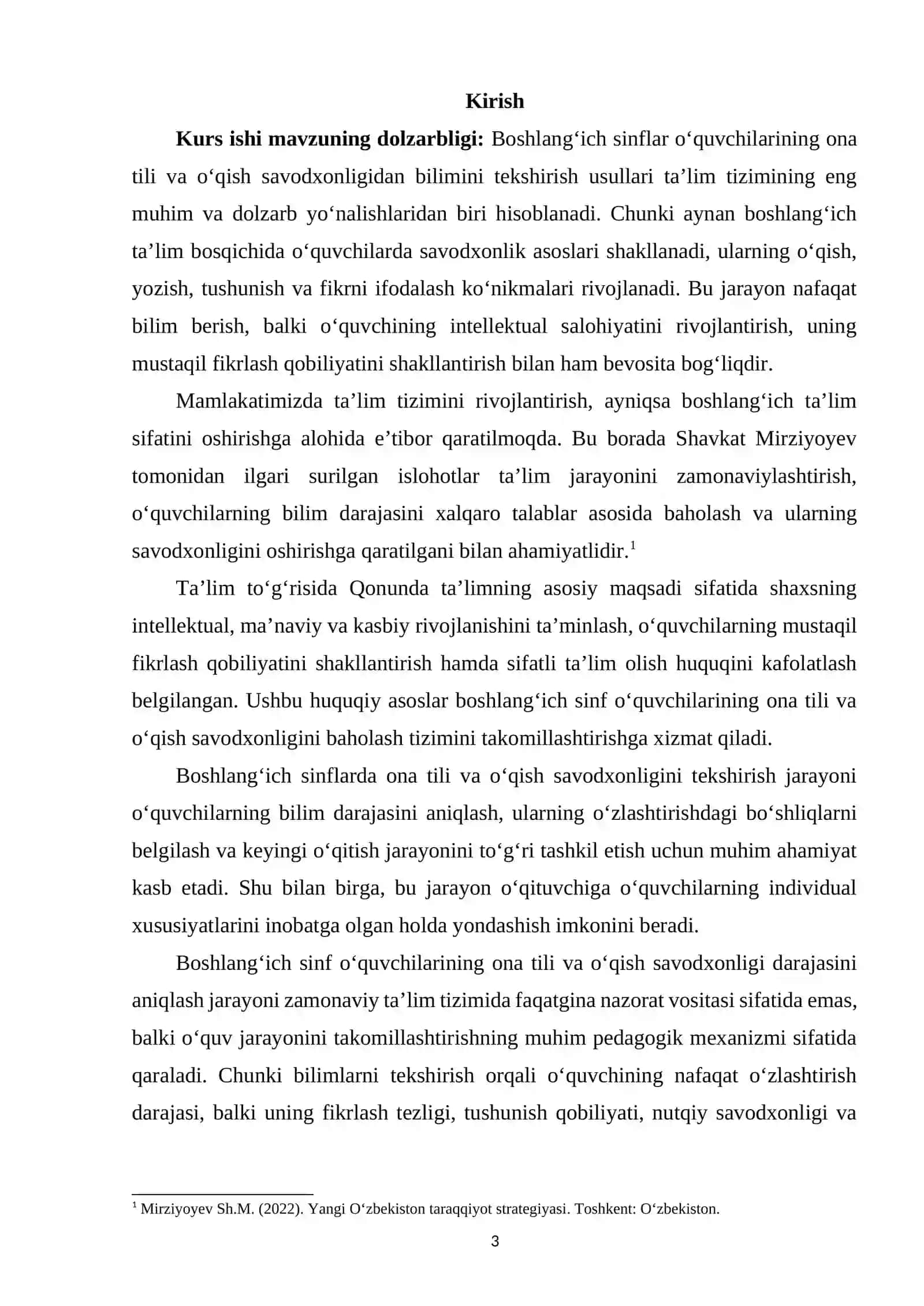 Boshlang‘ich sinflar o‘quvchilarining ona tili va o‘qish savodxonligidan bilimini tekshirish usullari 2
